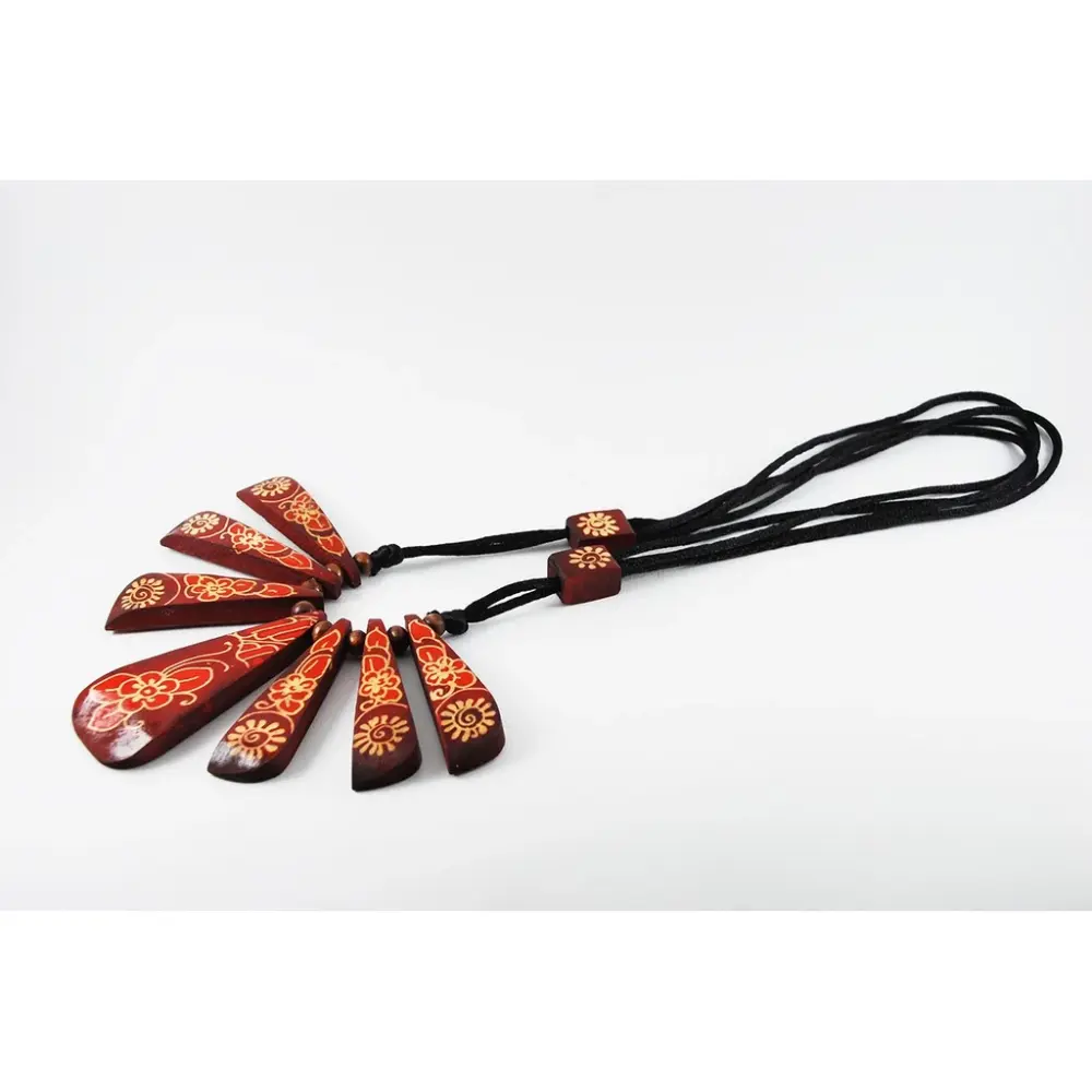Artisan Wooden Necklace Collection