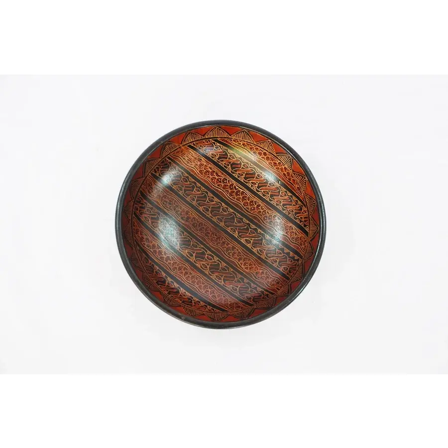 Artisan Wooden Batik Bowl Collection